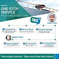 Muzata Invisible Cable Railing Kit T316 Stainless Steel Toggle Anchor ...