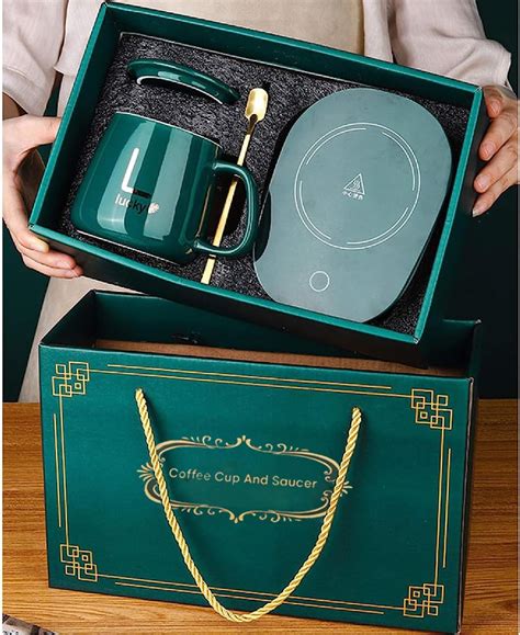 Amazon.com: MWNAGO Coffee Mug Warmer Set with Cup, Electric Coffee Warmer for Desk with Auto ...