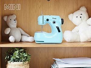 Kuell Mini Sewing Machine with Extension Table, Dual Speed Portable ...