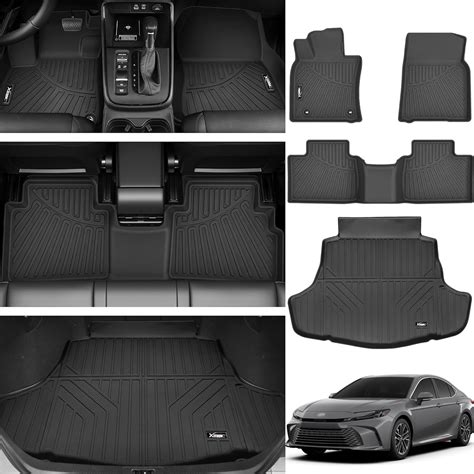 Floor Mats & Trunk Mat for 2025 Toyota Camry All Weather TPE Protection ...