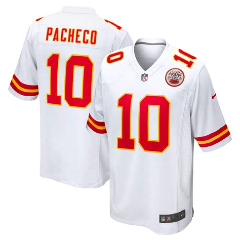 Men's Nike Isiah Pacheco White Kansas City Chiefs Away Game Player ...