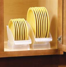 Dish Storage by 2 Pc Set Of Space Saving Plate Storage Cradles Ebay Dish Storage