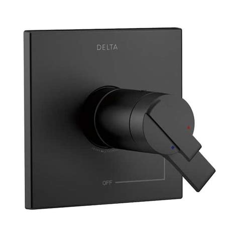 Delta Matte Black Wall-Mount Volume and Temperature India | Ubuy