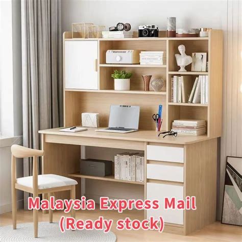 Computer Study Table with Drawers 的图像结果