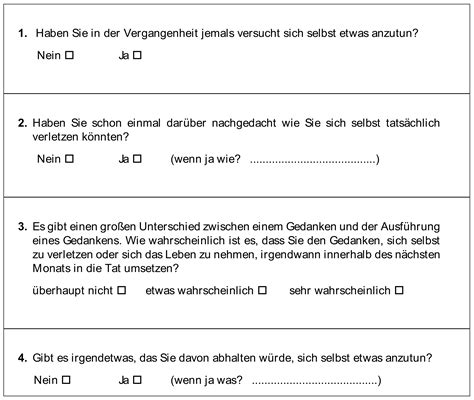 Validation of the German Version of the P4 Suicidality Tool