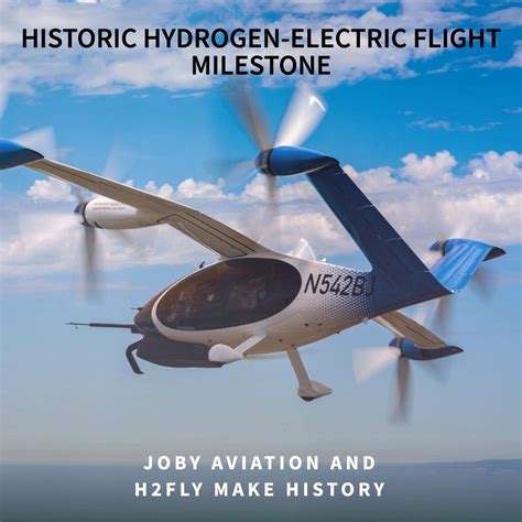Joby Aviation and H2FLY Achieve Historic Hydrogen-Electric Flight