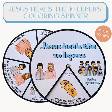 10 Lepers Coloring Page