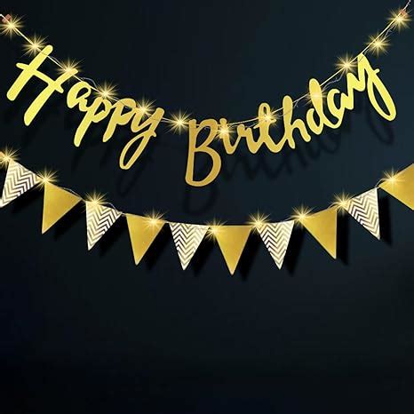 Party Propz Happy Birthday Banner | Led String Lights For Decoration ...