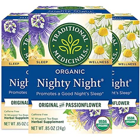 Traditional Medicinals Nighty Night Herb Tea, 16 Count (Pack Of 3 ...