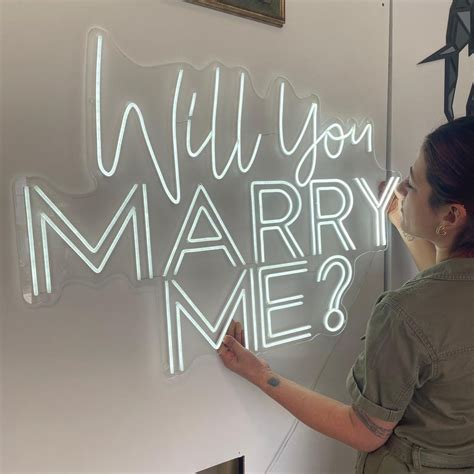 Will You Marry Me Neon Sign / Custom Wedding Neon Light / Battery ...