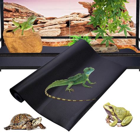 Bearded Dragon Leopard Gecko Tank Accessories, 17.7X39.3 inches Reptile ...