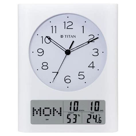 Buy Online Titan Ana Digi Wall Clock - Modern Minimalist Dial and Grey ...