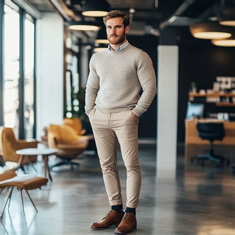 Men's Business Casual Sweater Outfit 的图像结果