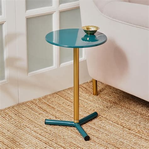 Buy Maya Futura Metal Cocktail Table - Teal from Home Centre at just ...