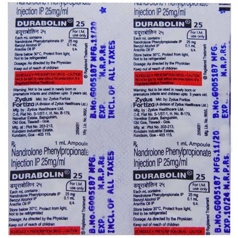 Durabolin 25 mg Injection 1 ml | Uses, Side Effects, Price | Apollo ...