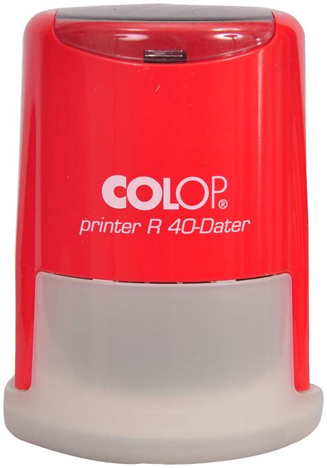 Colop Dater R 40 (DATE AND MATTER) Red body, Blue & Red Pad WITH STAMP ...