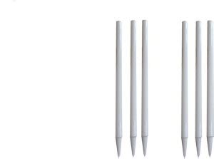 HRSGS White Wooden Cricket Stump pack of 06 - Buy HRSGS White Wooden ...
