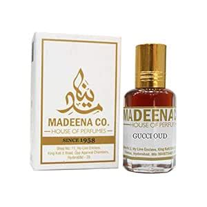GUCCY OUDH (pack of one). MADEENA CO. Real & Natural Attar, 12 ML, Best ...