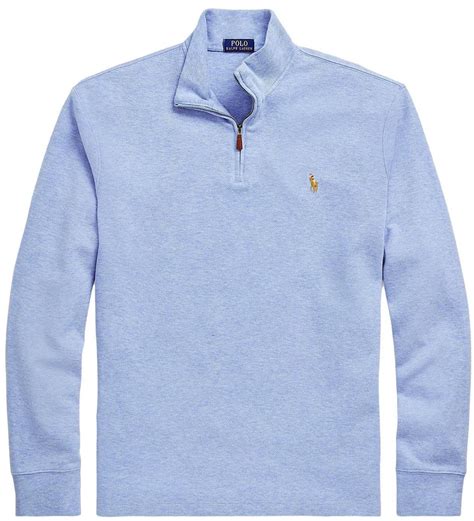 Polo Ralph Lauren Mens Classic Estate-Rib Quarter-Zip Pullover Sweater ...
