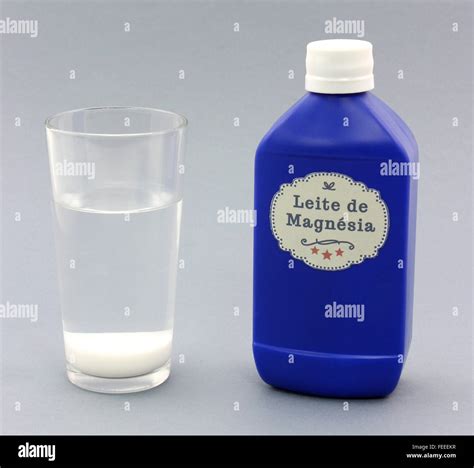 Milk of Magnesia liquid in plastic bottle Stock Photo - Alamy