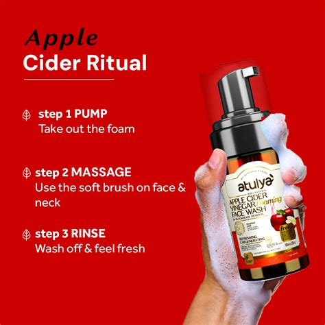 Buy atulya Apple Cider Vinegar Foaming Face Wash for men & women