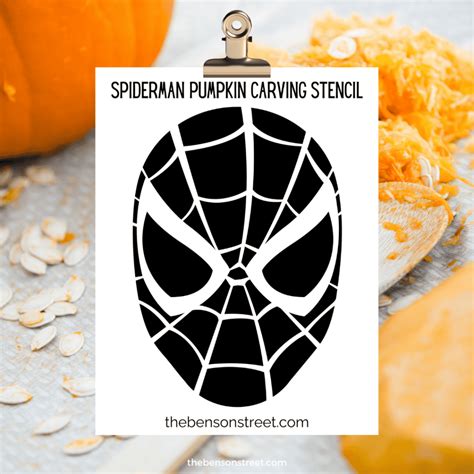 Spiderman Pumpkin Stencil Printable