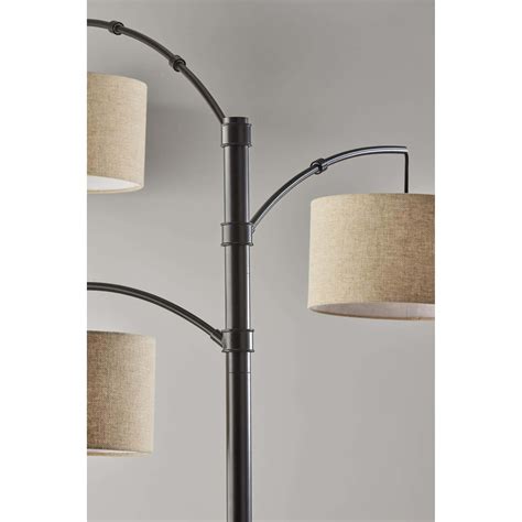 Cabo Dark Bronze Arc Lamp at Futonland