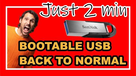 Bootable USB Back to Normal 的图像结果
