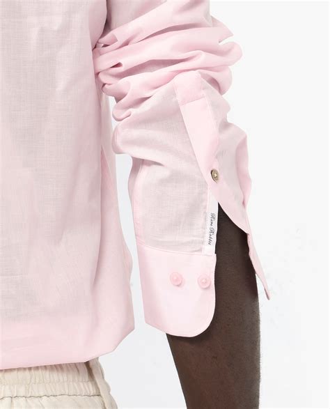 Rare Rabbit Men's Fullsleen Pastel Pink Cotton Plain Regular Fit Full