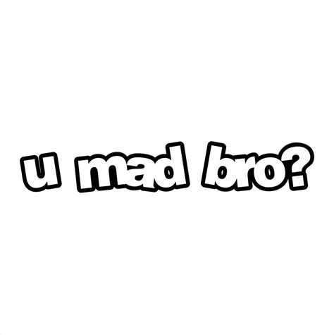 U Mad Bro Logo Funny Troll Face You Mad Bro: Daily Planner Undated