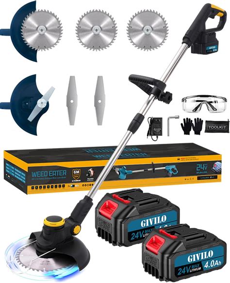 Amazon.com : Electric Weed Cordless Eater, 24V Weed Wacker Battery ...