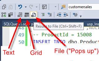 Image result for Code Statements as a SQL File in SSMS
