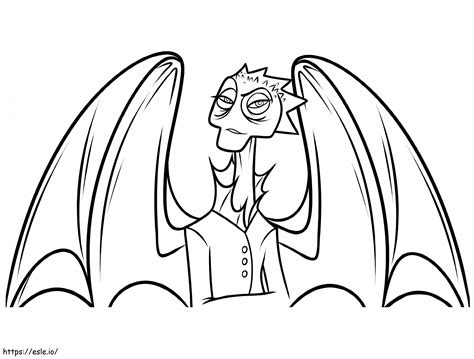 Dean Hardscrabble From Monsters University coloring page