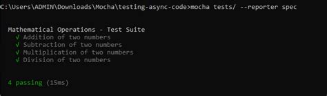 Mocha JavaScript Framework 的图像结果