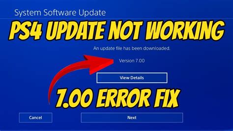 PS4 Software Update Error 的图像结果