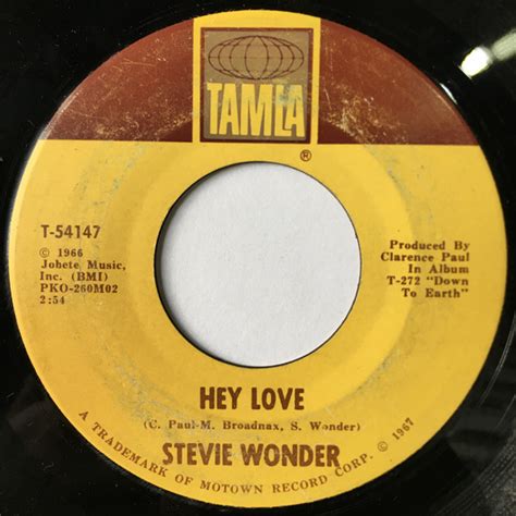 Stevie Wonder - Hey Love (1967, Vinyl) | Discogs