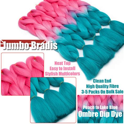 Buy SEGO Ombre Jumbo Braiding Hair Extensions Colored Hair Weave ...