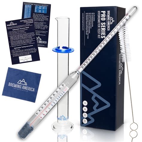 Buy Thermo-Hydrometer ABV Tester Triple Scale - Gravity Hydrometer ...