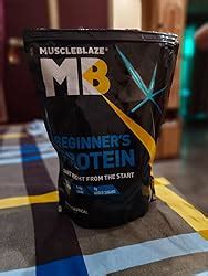 MuscleBlaze Beginner's Whey Protein (Chocolate, 1 kg / 2.2 lb) No Added ...
