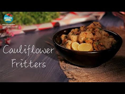 Gobi Ka Pakora Recipe | How To Make Tangy Cauliflower Fritters Recipe ...