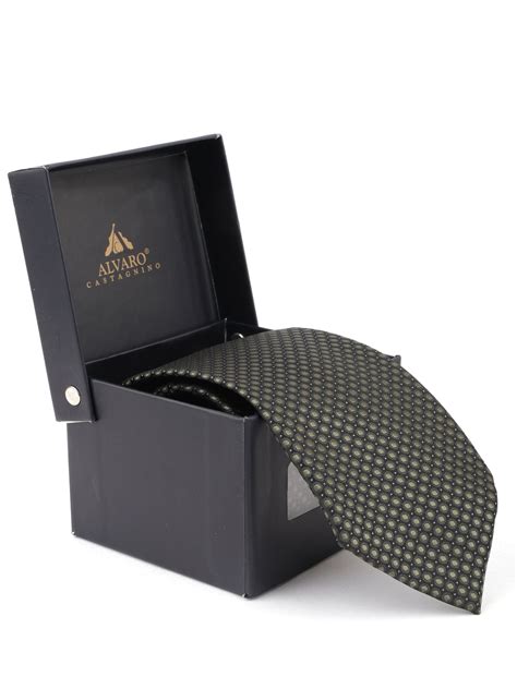 Alvaro Castagnino Black & Green Coloured Necktie for Men