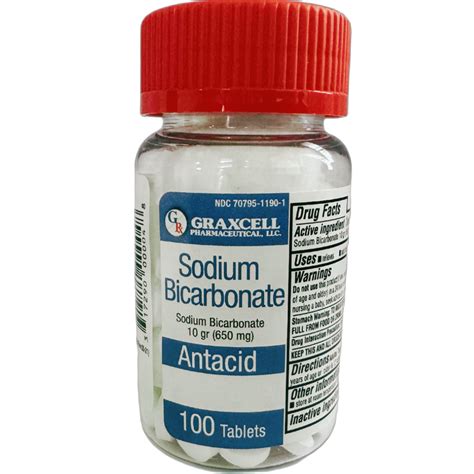 Sodium Bicarbonate 650 MG 100 CT – Graxcell