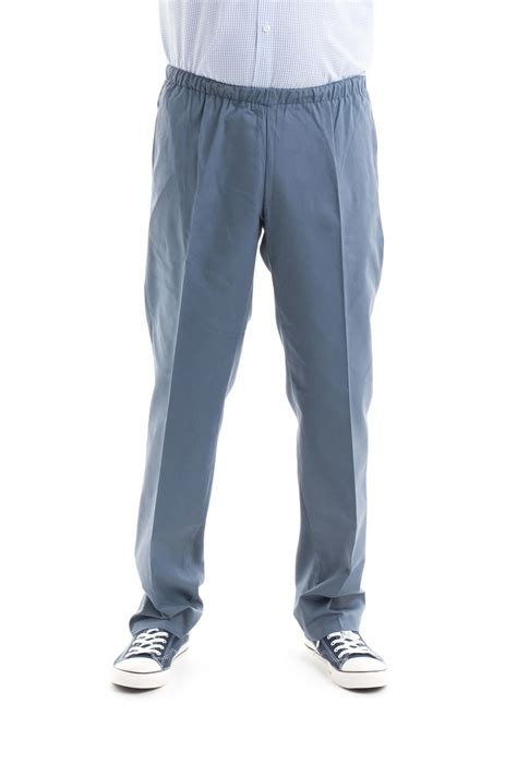 Men’s Lightweight Elastic Waist Pull-On Chino Style Trousers – Adaptawear