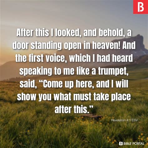 Revelation 4:1 ESV picture - Bible Image- Bible Portal