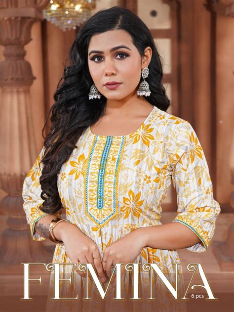 Dee Pee Femina Printed Kurti With Bottom Collection