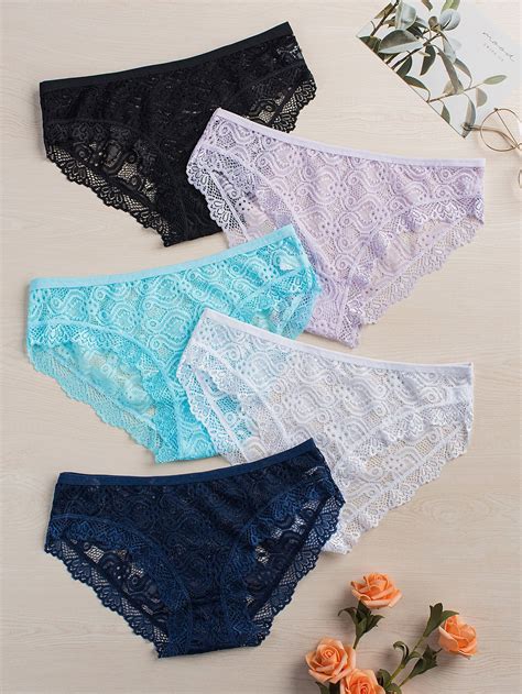5pack Floral Lace Panty Set | Trendy fashion women, Fashion clothes ...