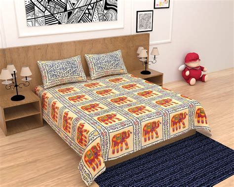 Beautiful Barmeri Print Cotton Bedsheets At Wholesale Price