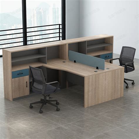 定制职员办公桌子员工位办公室家具4人6人桌椅组合工位财务桌卡座-阿里巴巴