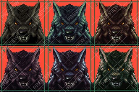 Entry #13 by Mwooo for Pixelart doom style wolfface sprite for a 128 x ...