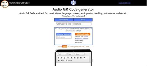 Image result for Create QR Code From Audio File